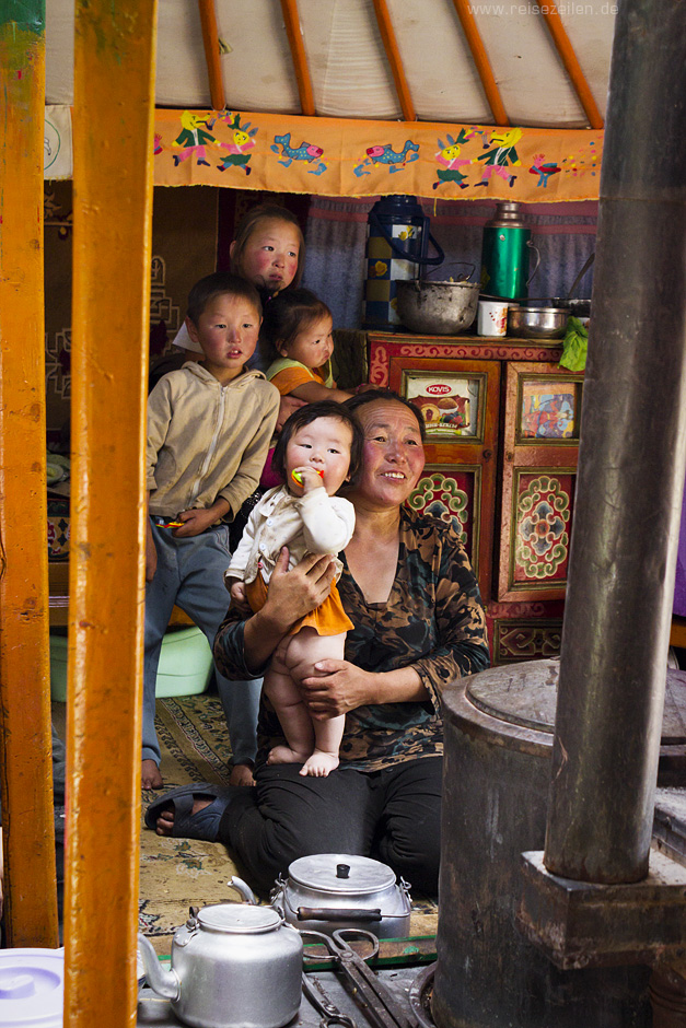 Nomadenfamilie_Mongolei